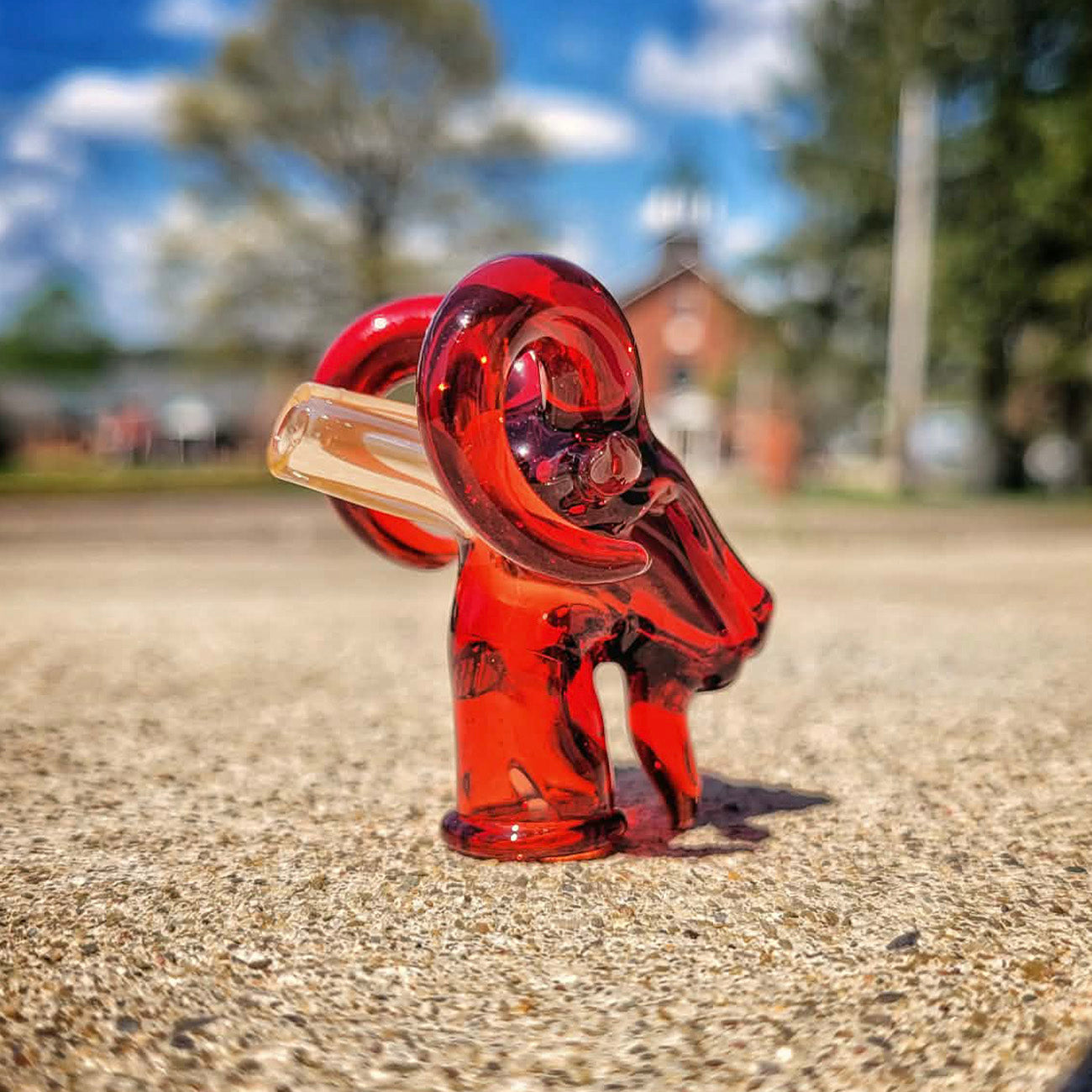 "Ruby Slipper Goat" Pivot Tip By MC's Glass