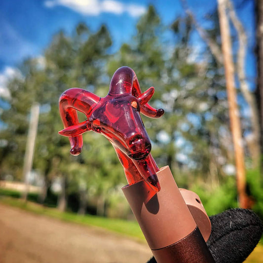 "Ruby Slipper Goat" Pivot Tip By MC's Glass