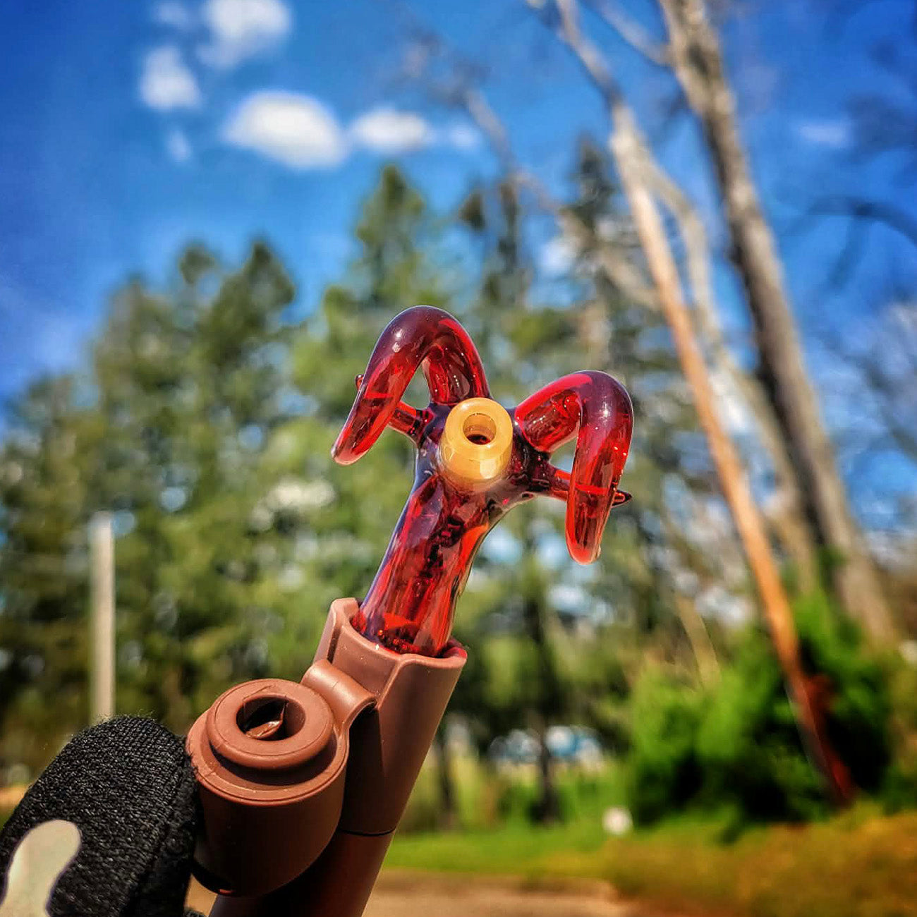 "Ruby Slipper Goat" Pivot Tip By MC's Glass