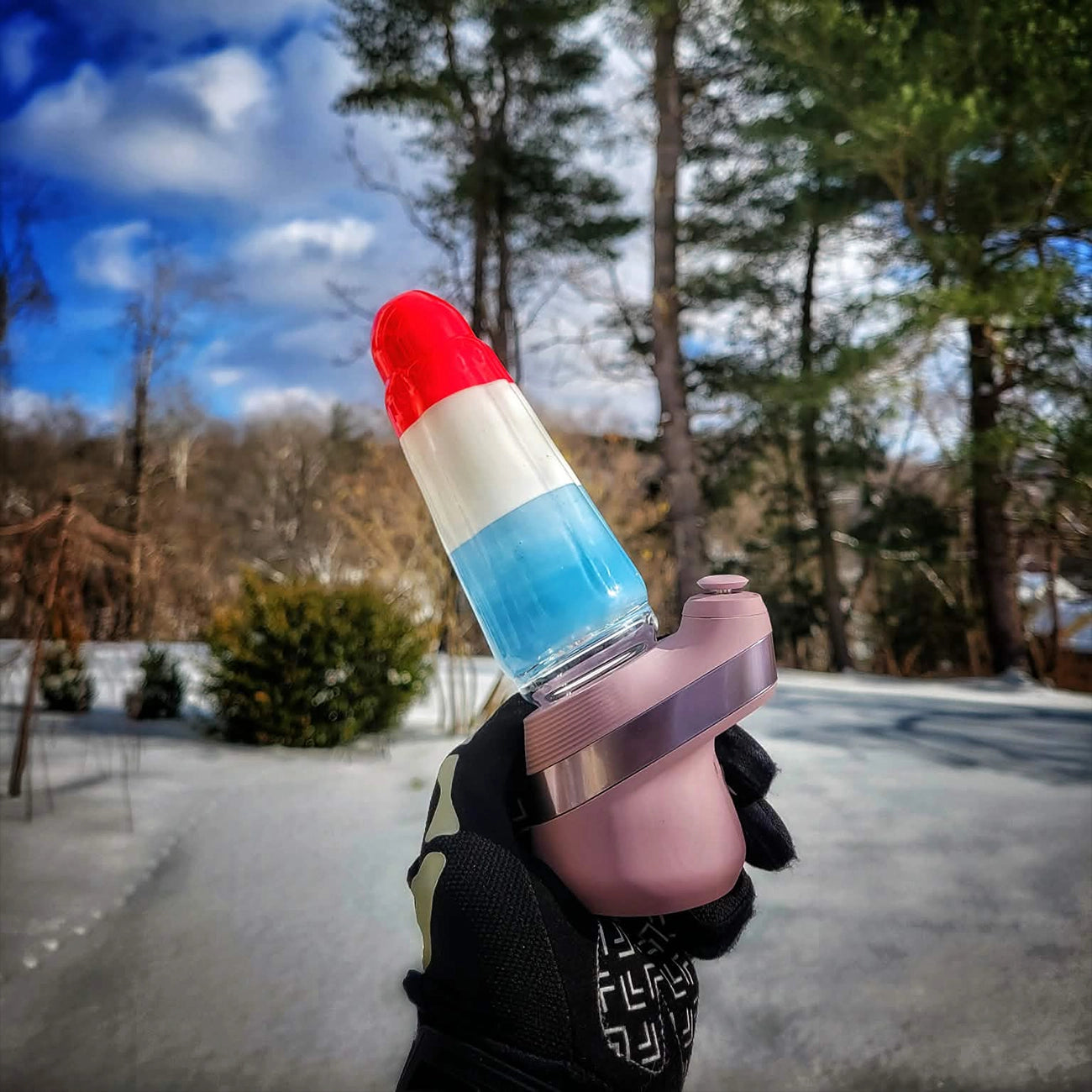 "Bomb Pop #2" Puffco Attachments By Soul Masta Glass
