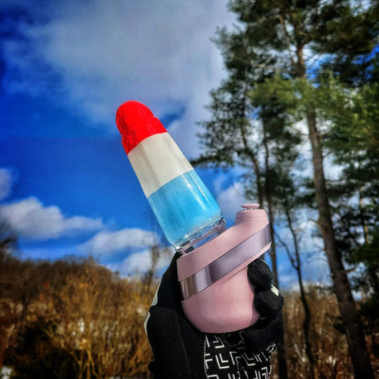 "Bomb Pop #1" Puffco Attachments By Soul Masta Glass