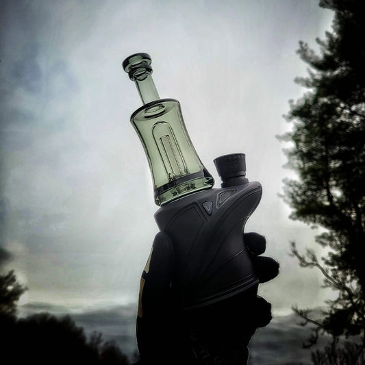 "Smoked Chugger" Focus.V Attachment By Greek Glass