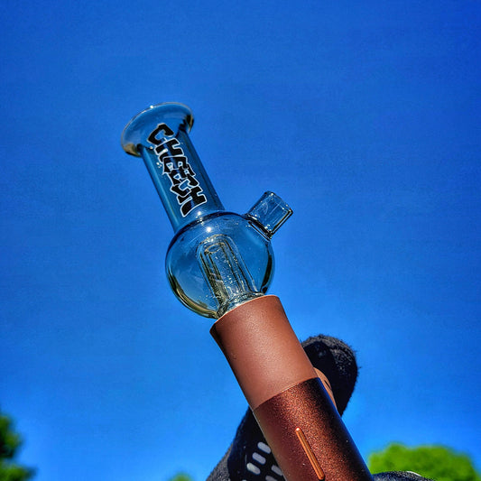 "Black Playful Beaker" Pivot Tip By Cheech Glass