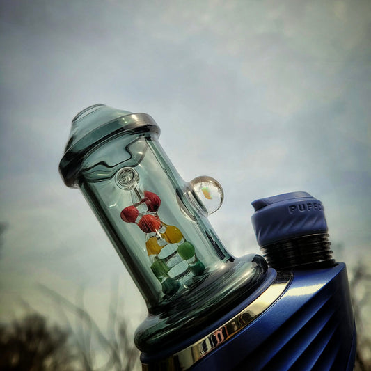 "Smoked DNA" Dry Top By Calibear Glass
