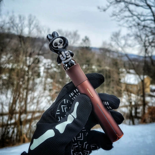 "Skelly Lapufpuf" Pivot Tip By Tammy Baller Glass