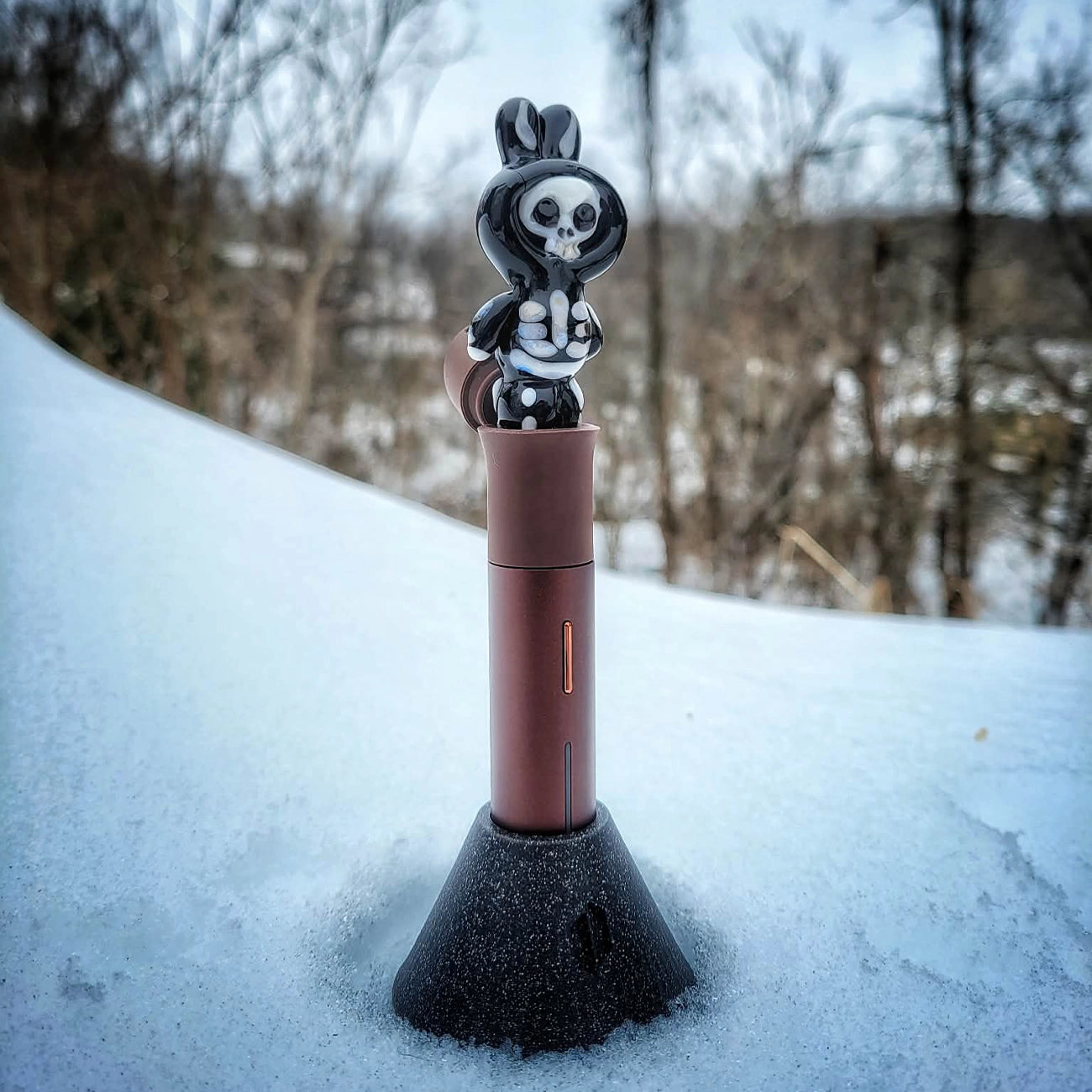 "Skelly Lapufpuf" Pivot Tip By Tammy Baller Glass