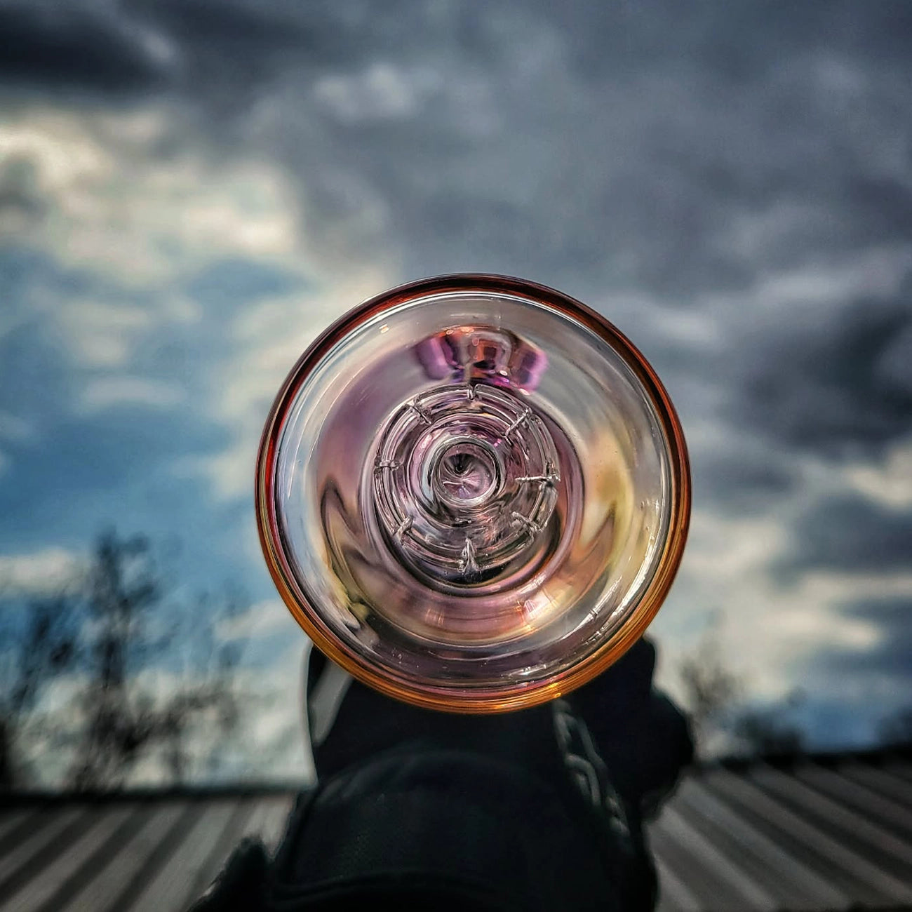 "Fumed Chugger #2" 10MM Rig By Slate Glass