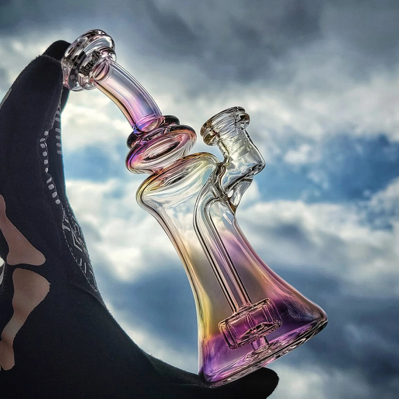 "Fumed Chugger #1" 10MM Rig By Slate Glass