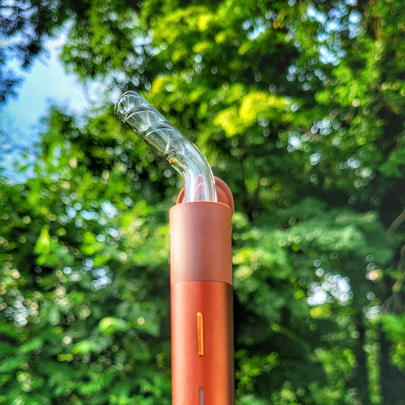 "Smoked" Rotini 45 Stem Spinner Puffco Pivot Tip By Nope2Dope