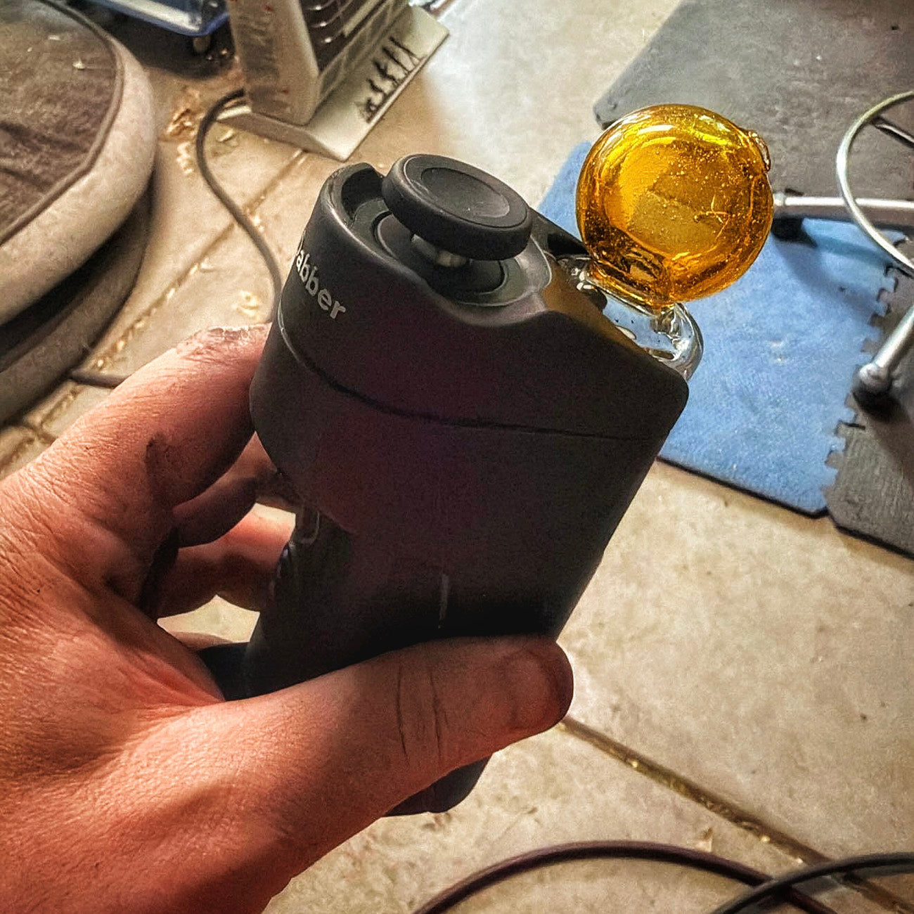 "Terp Ball" Dr. Dabber Switch Go Dry Top By Alec Blows Glass