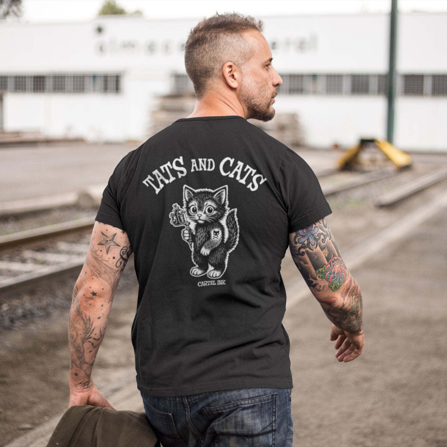 "Tats & Cats" Classic T-shirt By Cartel Ink