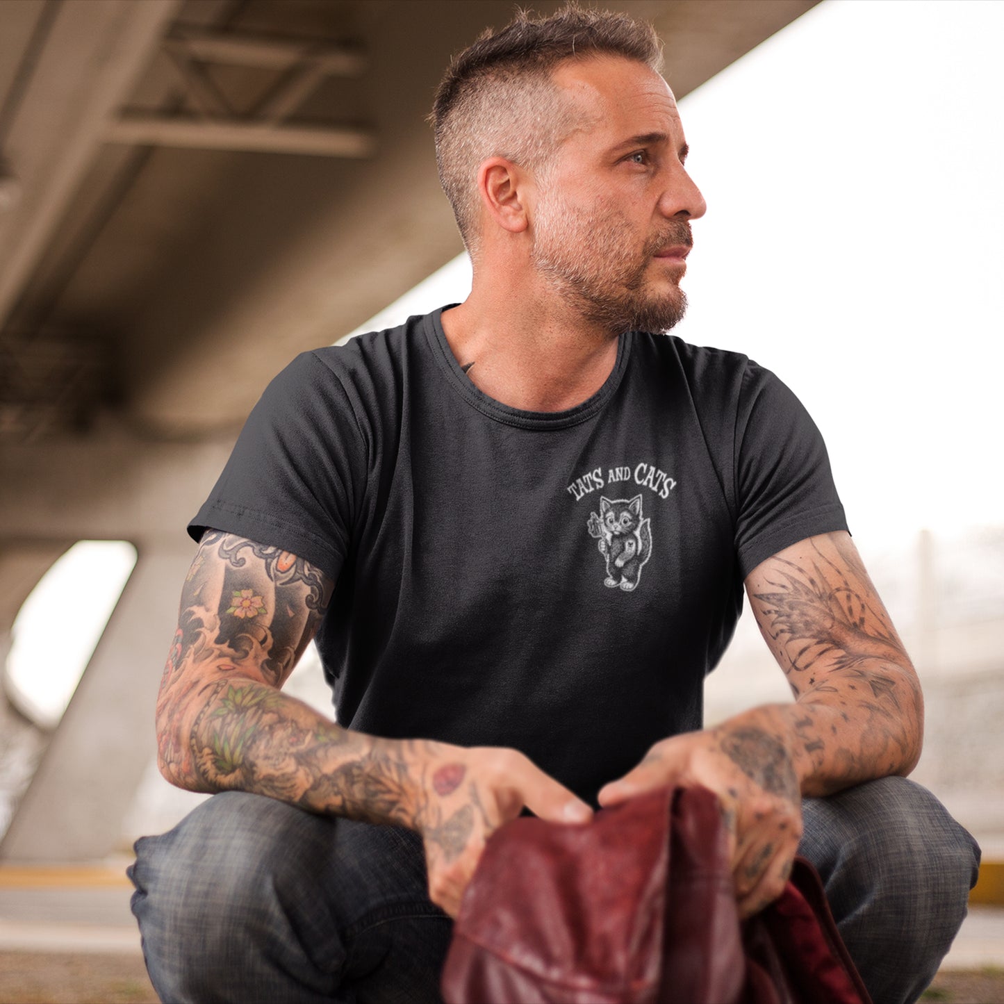 "Tats & Cats" Classic T-shirt By Cartel Ink