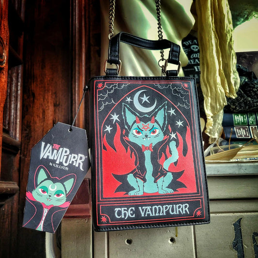 "The Vampurr Book Bag" Handbag By Killstar
